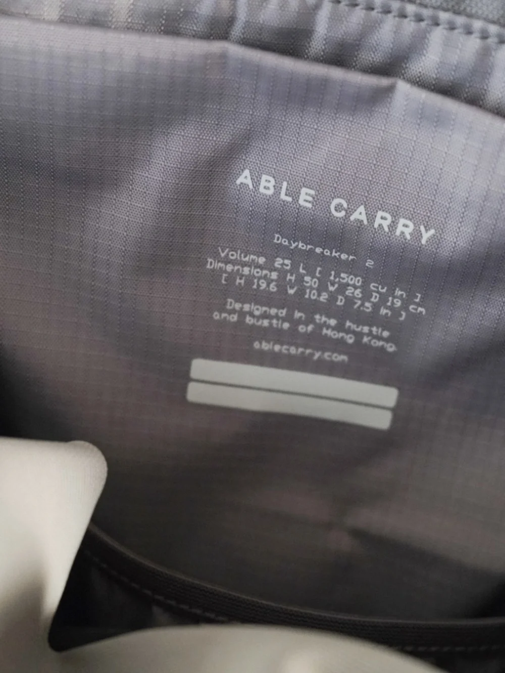 Able Carry Daybreaker 2 25L Minimalist Black Backpack X-pac